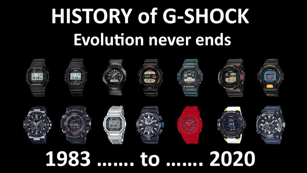 The Evolution Of Casio G-Shock Watches