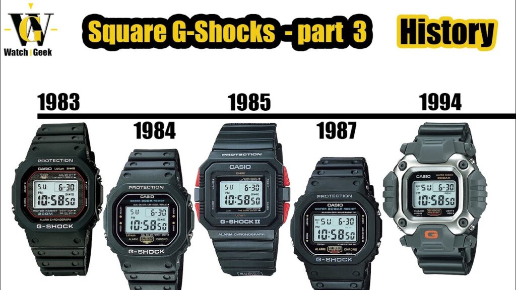The Evolution Of Casio G-Shock Watches