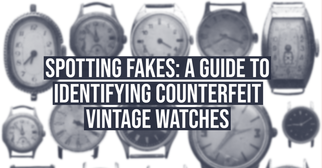 How To Recognize A Fake Vintage Wristwatch