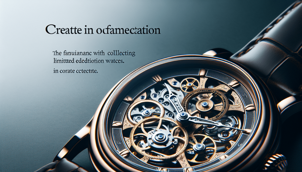 Why Do People Collect Limited Edition Watches?
